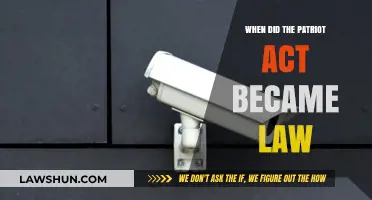 The Patriot Act: A Timeline of Its Enactment into Law