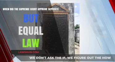 Separate but Equal": Supreme Court's Landmark 1896 Plessy v. Ferguson Rulin