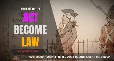 The Tea Act: A Historical Law's Journey