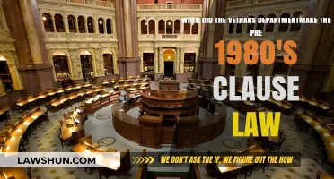 Pre-1980s Clause Law: When Did Veterans Affairs Enact It?