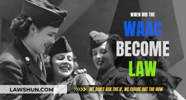 History of Women's Army Auxiliary Corps: Legal Recognition