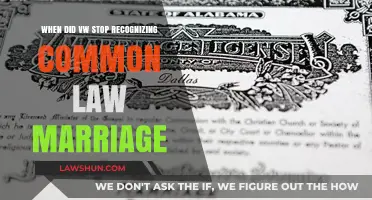 VW's End of Recognizing Common Law Marriage