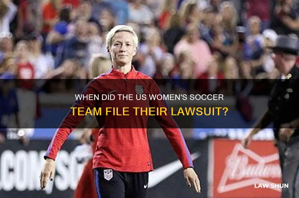 when did womens usa team file the law suit