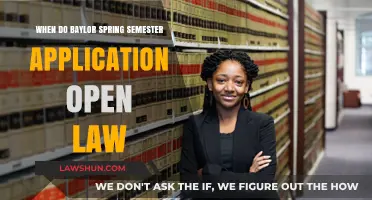 Baylor Law Spring Semester Application Opening Dates: What You Need to Know