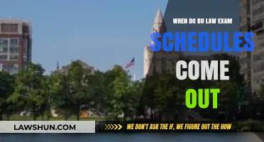When Do BU Law Exam Schedules Come Out? A Guide