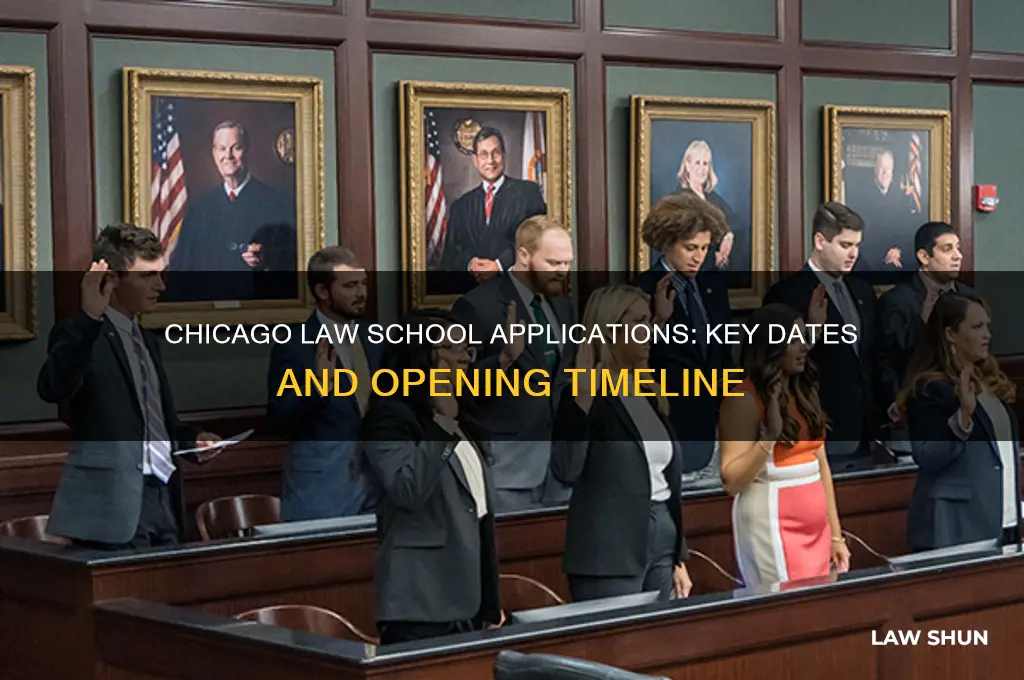 when do chicago law apps open