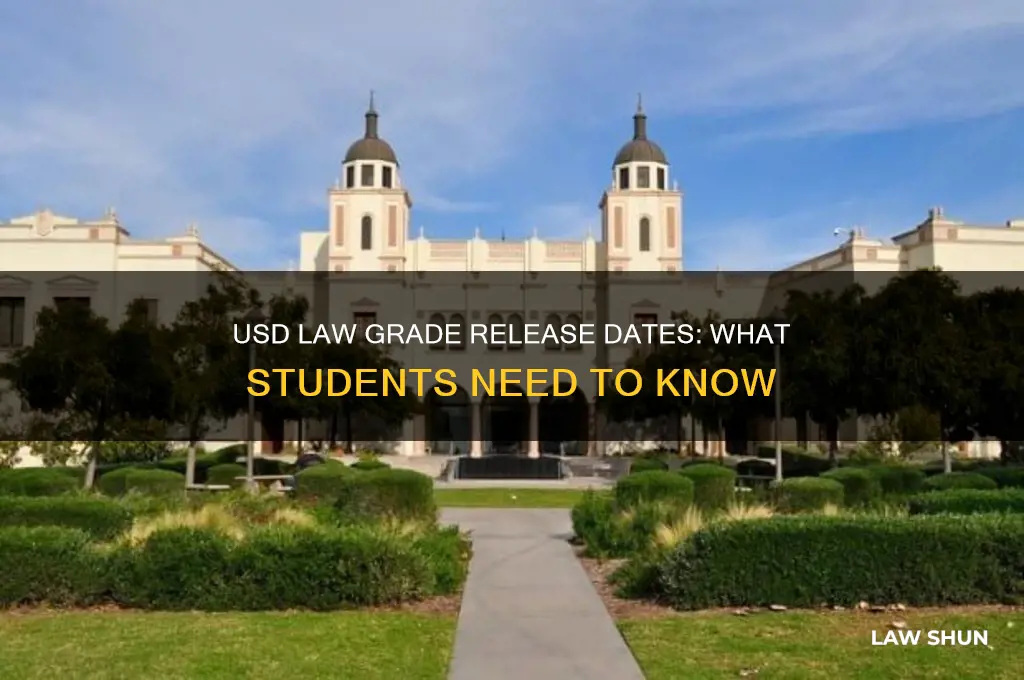 when do grades come out usd law
