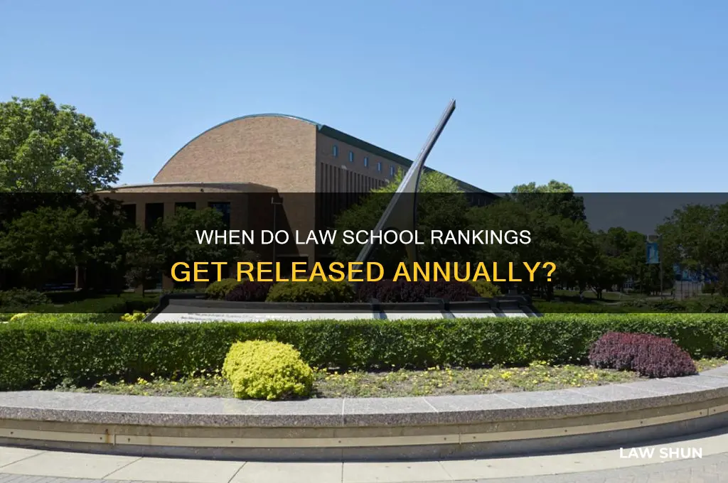 when do law rankings come out