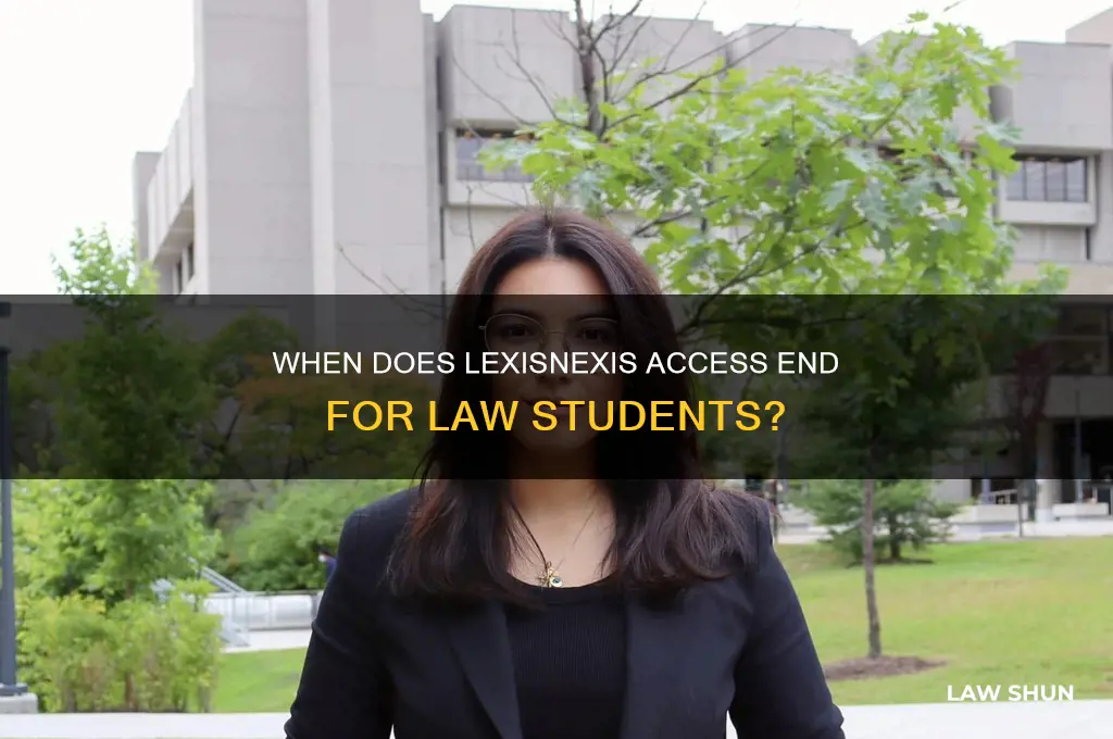 when do law student access to lexis nexis end