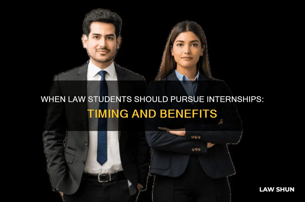 when do law students do internships