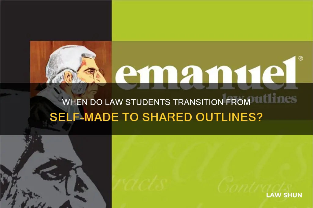 when do law students stop making their own outlines