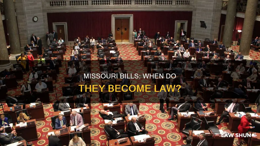 when do missouri bills become law