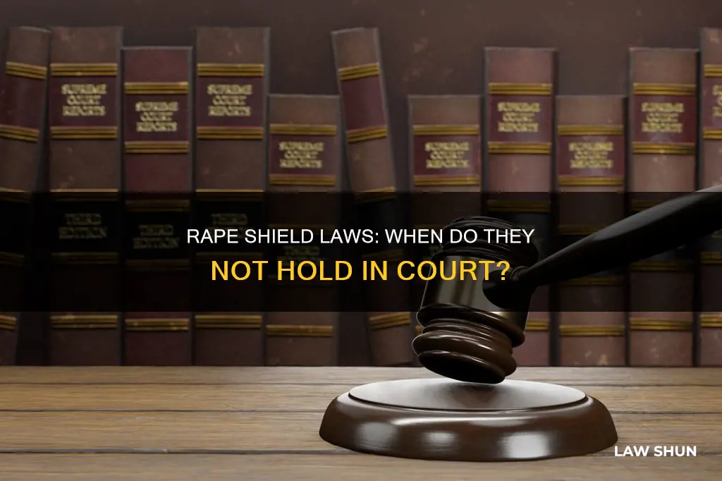 when do rape shield law not apply in court