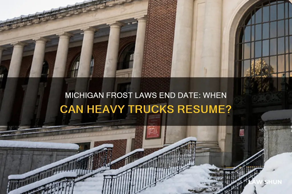 when do the frost laws come off in michigan