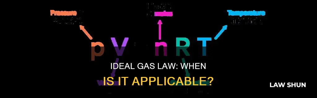 when do you apply ideal gas law