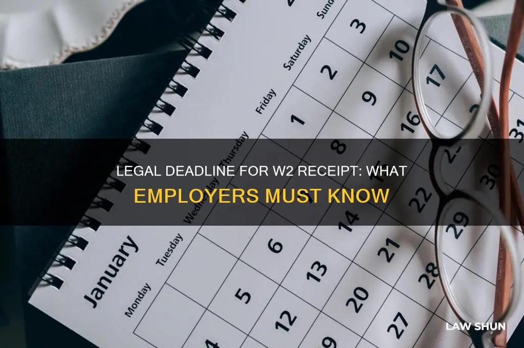 when do you have to receive your w2 by law