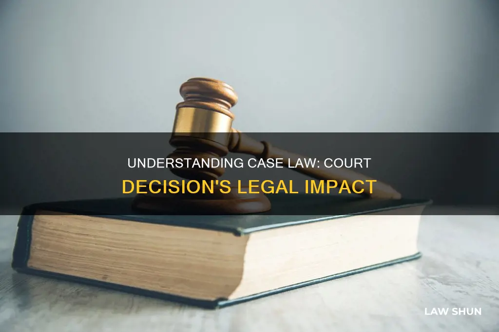 when does a court decision become case law