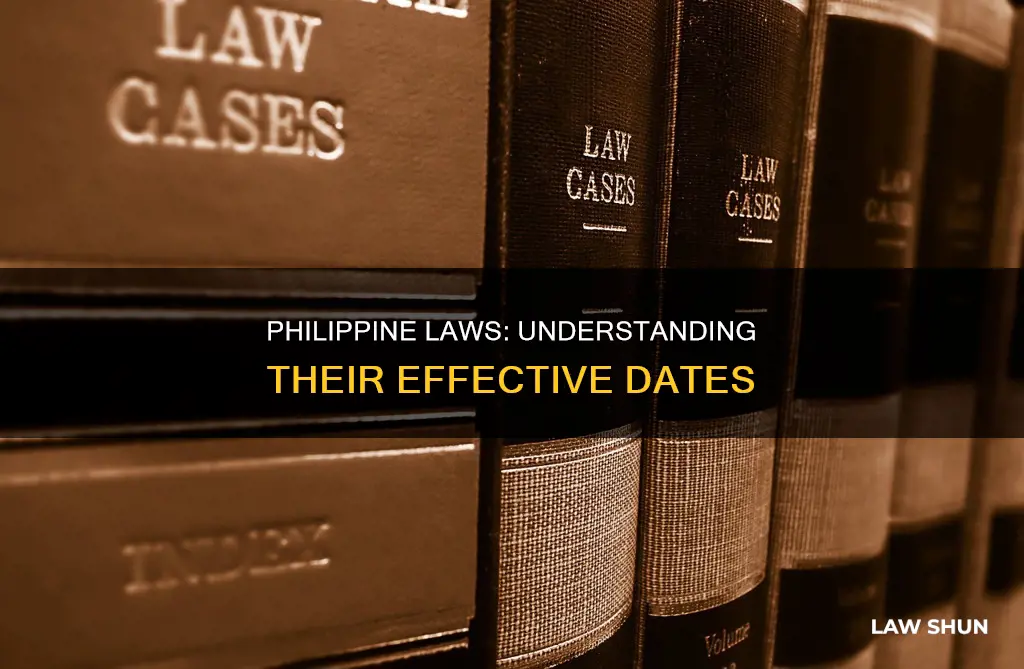 when does a law become effective in the philippines