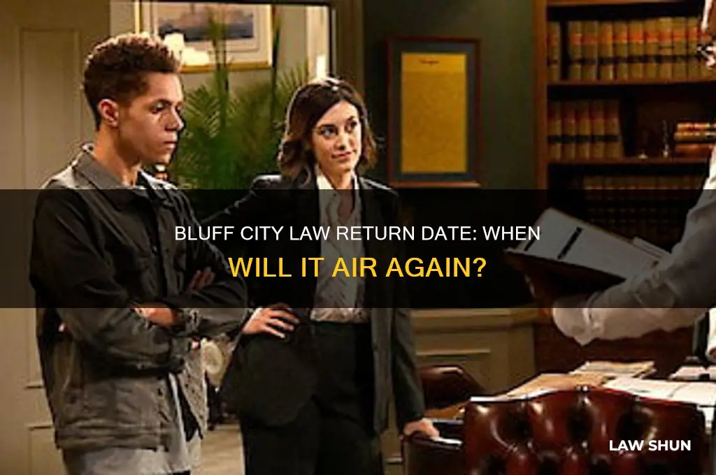 when does bluff city law come back on tv