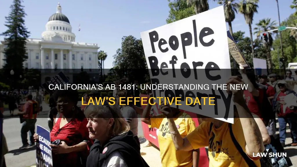 when does california ab 1481 become law