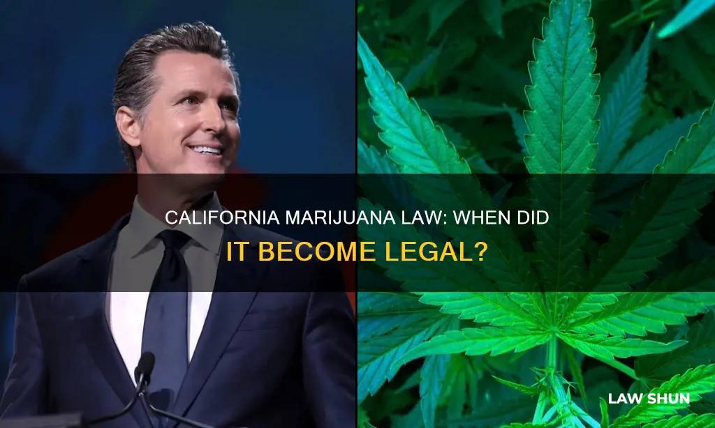 when does california marijuana law become legal