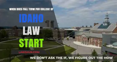 College of Idaho Law: Fall Term Start Date and Key Details