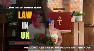Gay Marriage Legalization in the UK: A Historical Overview