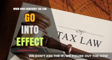 Kentucky Tax Law: Effective Dates and Changes