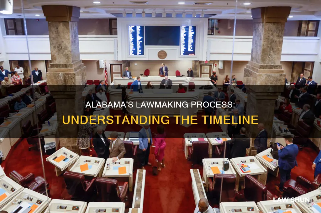 when does legislation become law in alabama