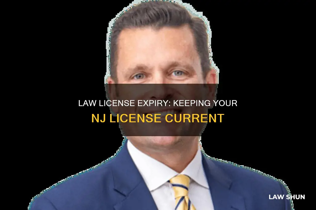 when does my nj law license expire