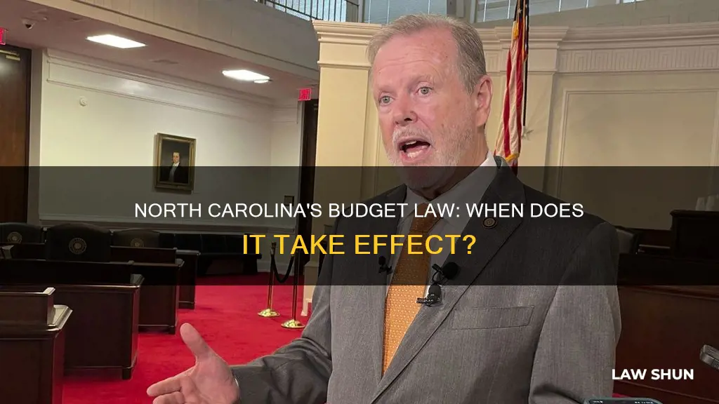 when does nc budget become law