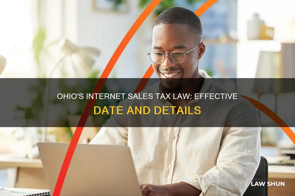 when does ohio internet tax law take effect