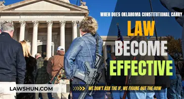 Oklahoma's Constitutional Carry Law: Effective Date and Details