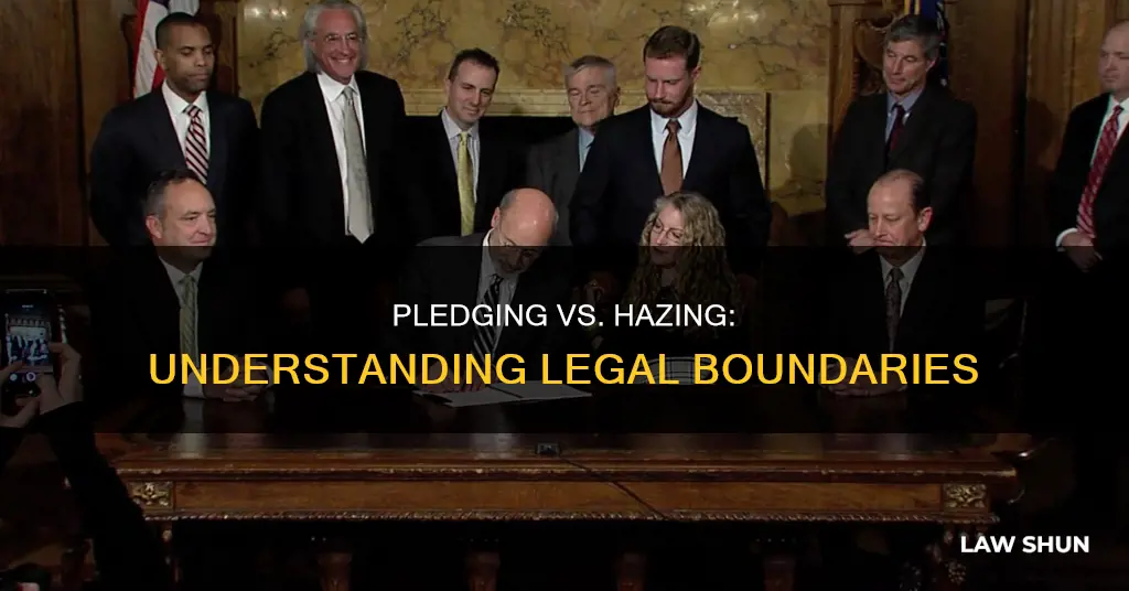 when does pledging become hazing law