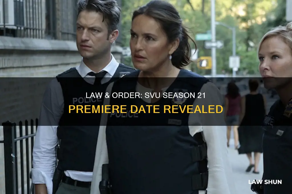 when does season 21 of law and ordee svu start