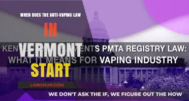 Vermont's Anti-Vaping Law: Start Date and What You Need to Know