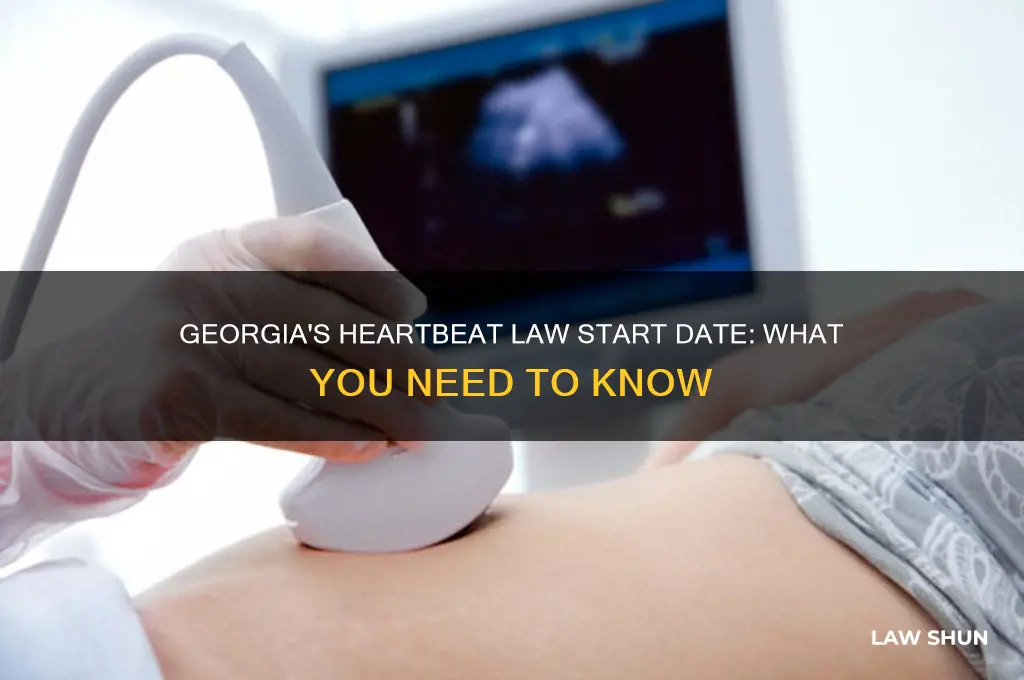 when does the heartbeat law start georgia