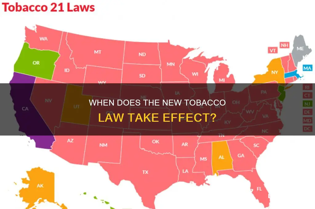 when does the tobacco law go into affect