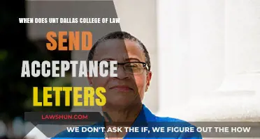 UNT Dallas College of Law Acceptance Letters: Timing and Expectations