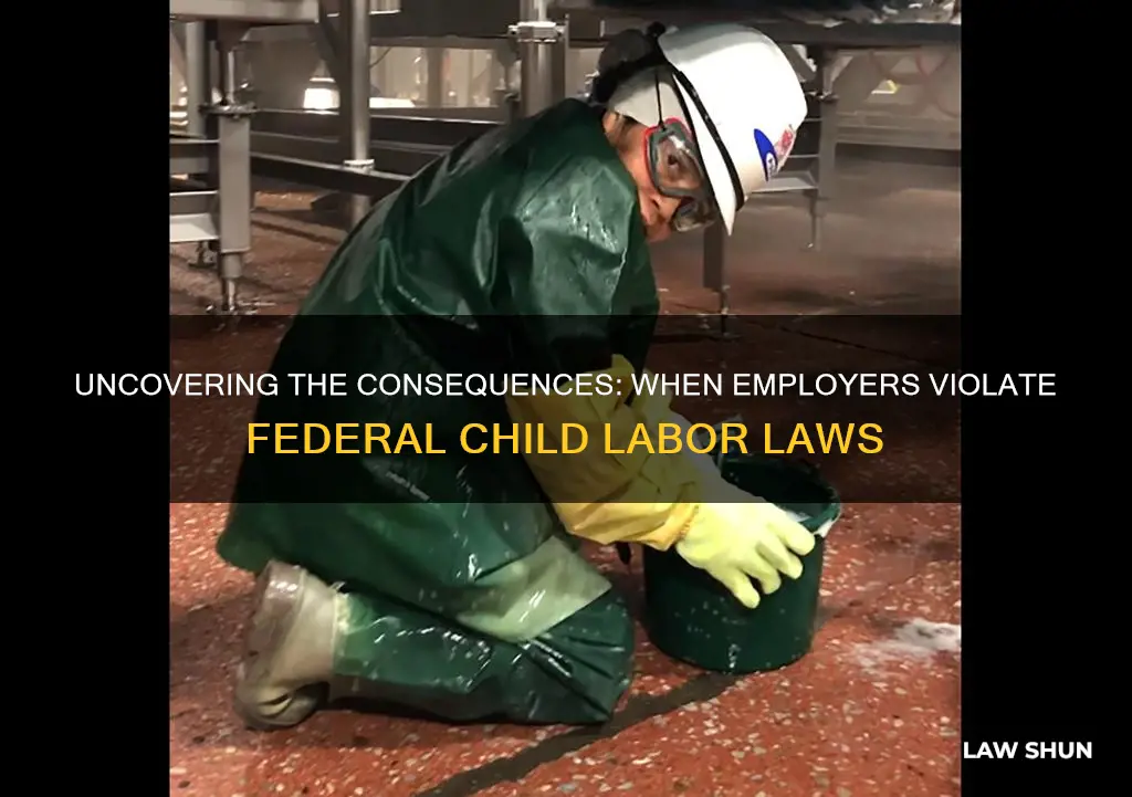 when employers break federal child labor laws they are