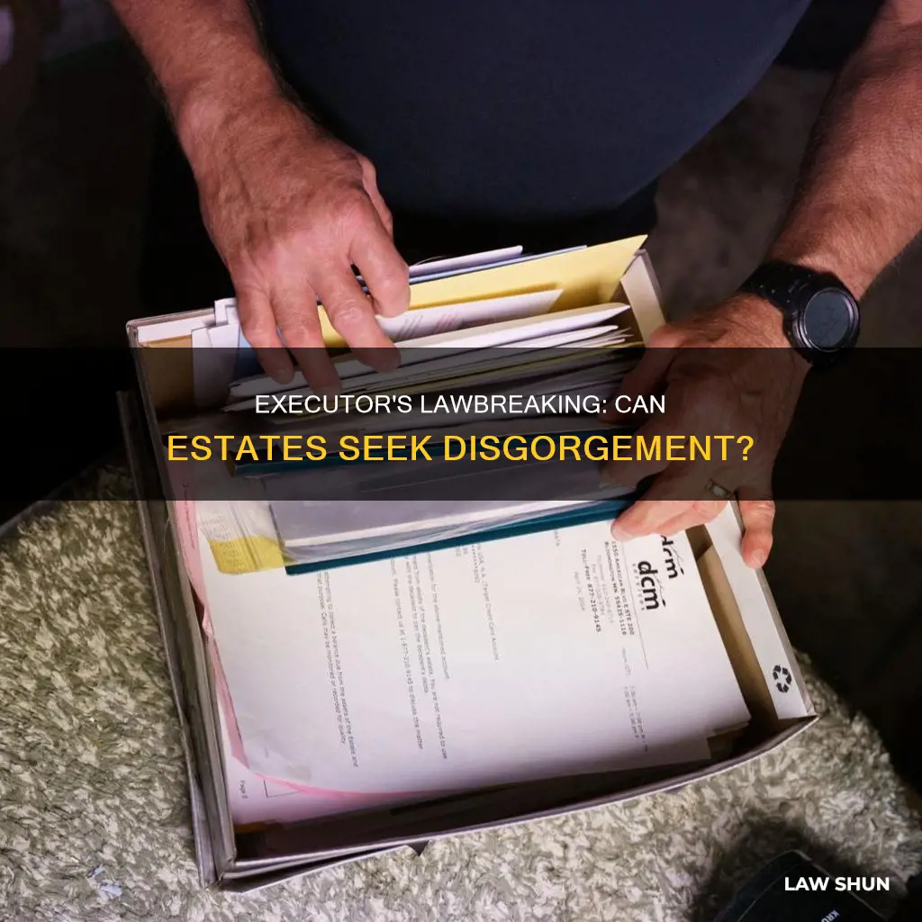 Executor's Lawbreaking: Can Estates Seek Disgorgement? | LawShun