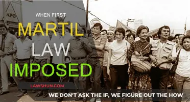 The First Martial Law: When and Why?