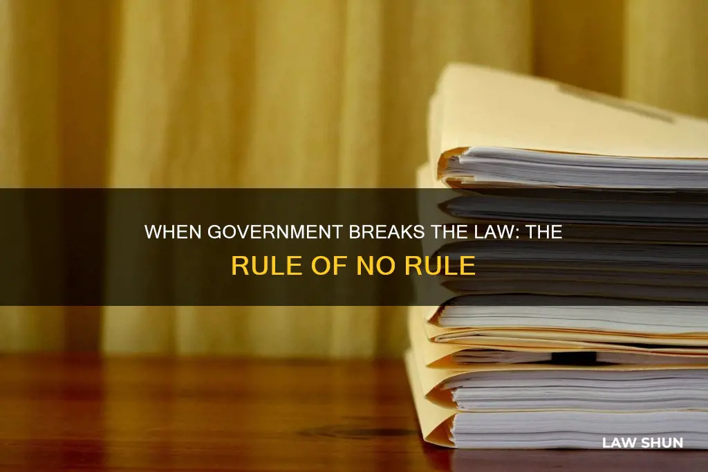 when government breaks the law there is no law