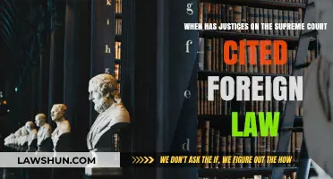 When Has the Supreme Court Cited Foreign Law?