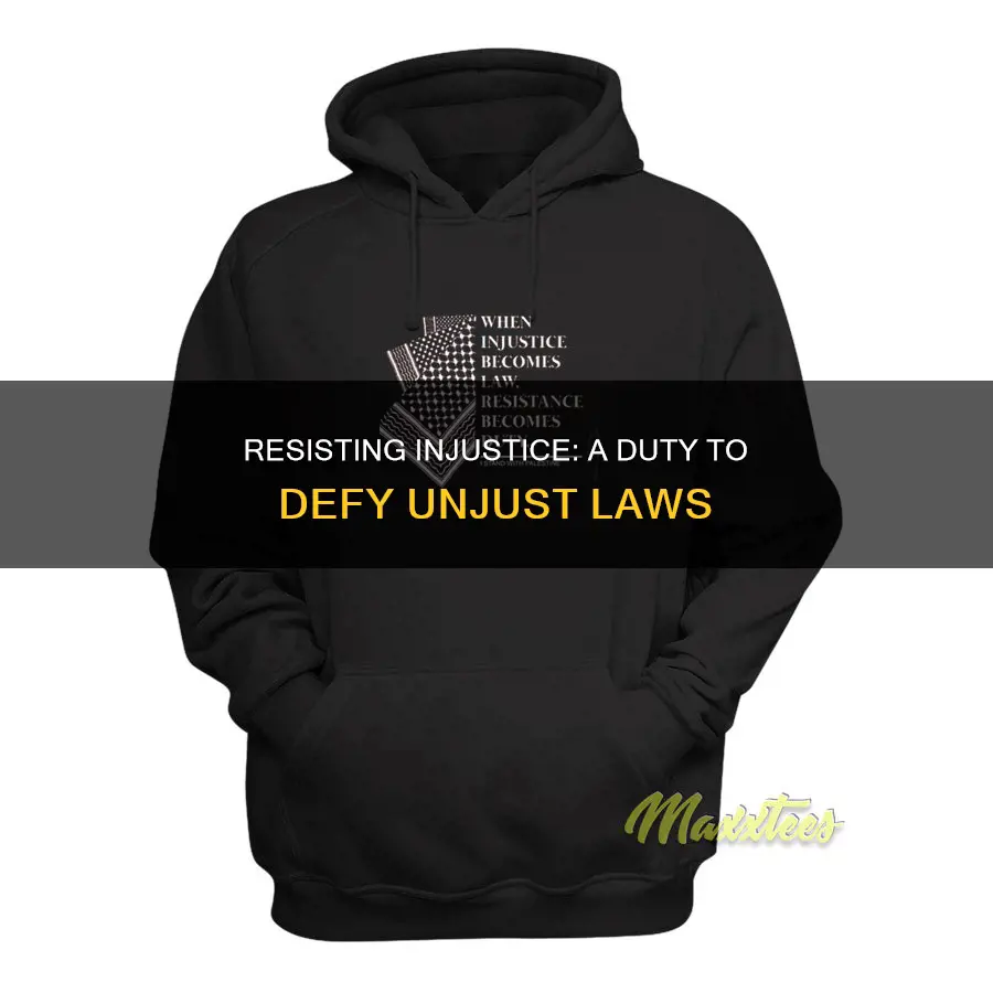 when injustice becomes law resistance becomes duty author