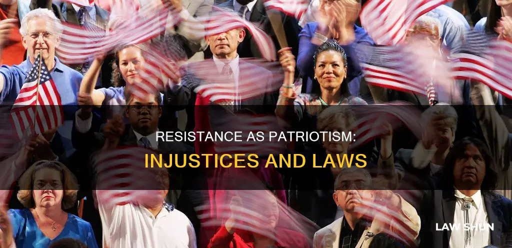 when injustice becomes law resistance becomes patriotism