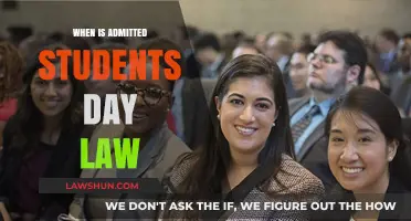When is Admitted Students Day for Law School Applicants?