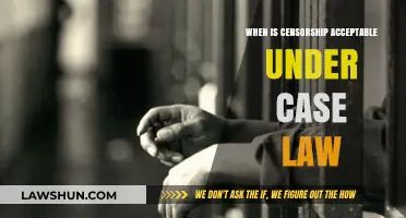Case Law: When Can Censorship Be Justified?