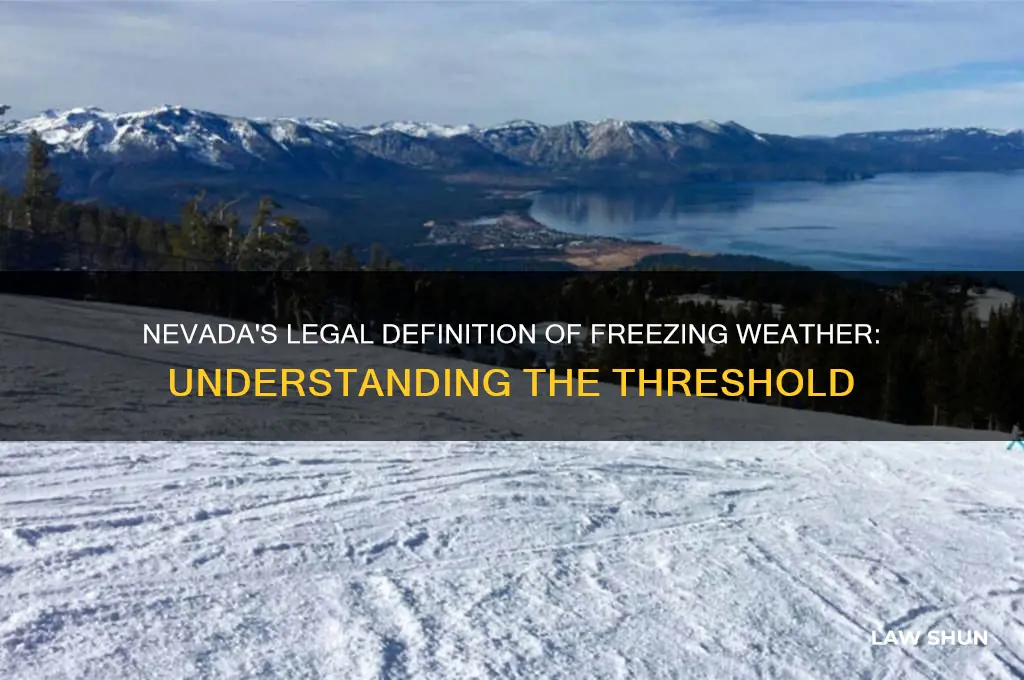 when is it considered freezing weather by law in nevada