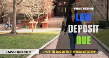 Michigan Law Deposit Deadline: Key Dates and Payment Details